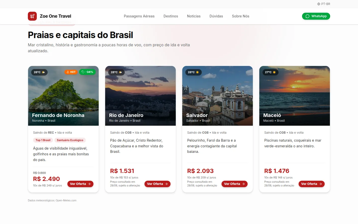 Agência com identidade vermelha